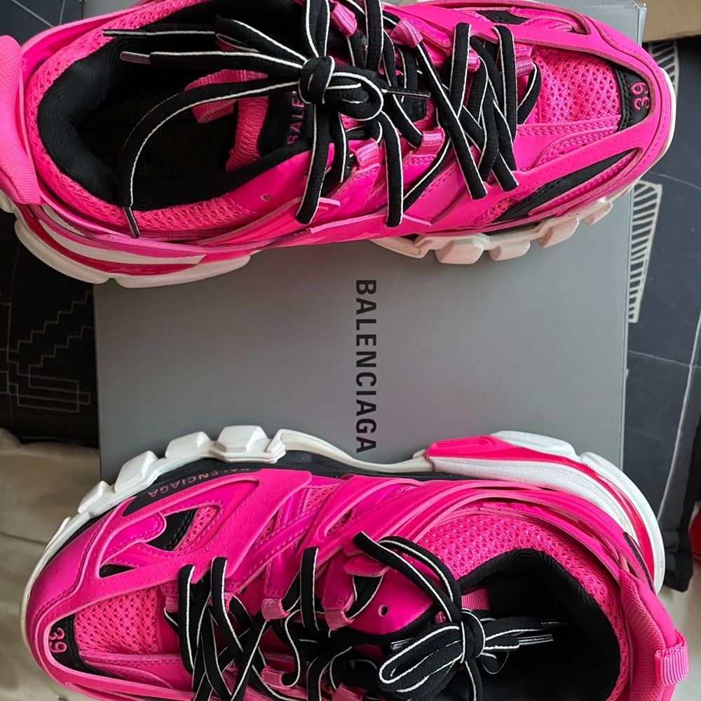 Balenciaga pink track shoes